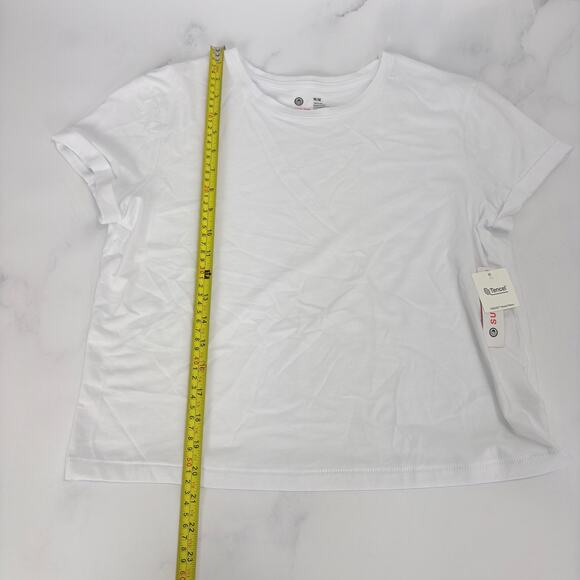 Sundry NWT Classic Elevated Essential Minimalist White Tee in Pima Cotton Size M - Picture 9 of 14
